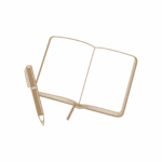 Dessin d'un carnet avec un stylo