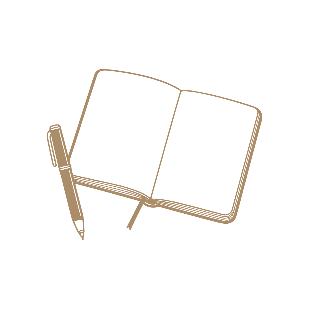 Dessin d'un carnet avec un stylo